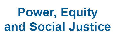 power, equity and social justice button