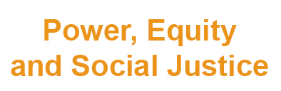 power, equity and social justice button